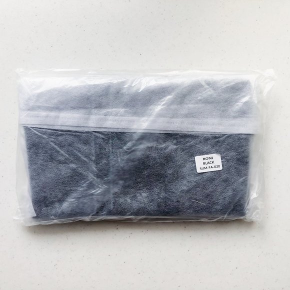 *NWT* Summer & Rose Roni Foldover Clutch - Black - Picture 8 of 9